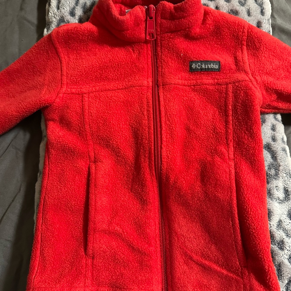 Columbia Vibrant Red Fleece Jacket